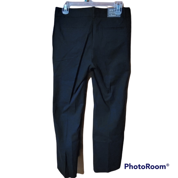 NWT J. Crew Addison Pant City Fit sz 2 Black Stretch - Picture 2 of 5